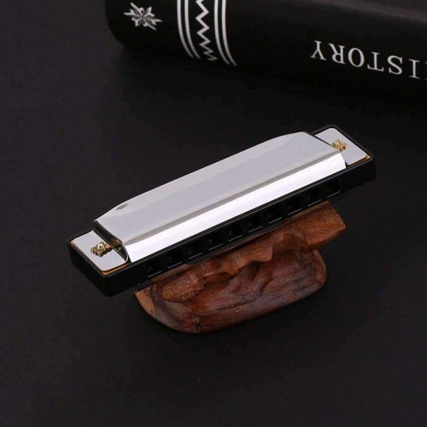 Planet Gates 1pc Silver Swan Harmonica 10 Hole Key of C Mouth Organ for Blues Rock Jazz Folk Harmonicas with Packaging Box