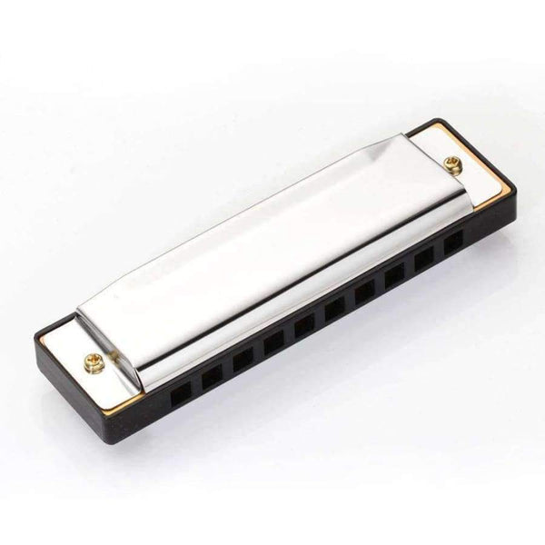 Planet Gates 1pc Silver Swan Harmonica 10 Hole Key of C Mouth Organ for Blues Rock Jazz Folk Harmonicas with Packaging Box