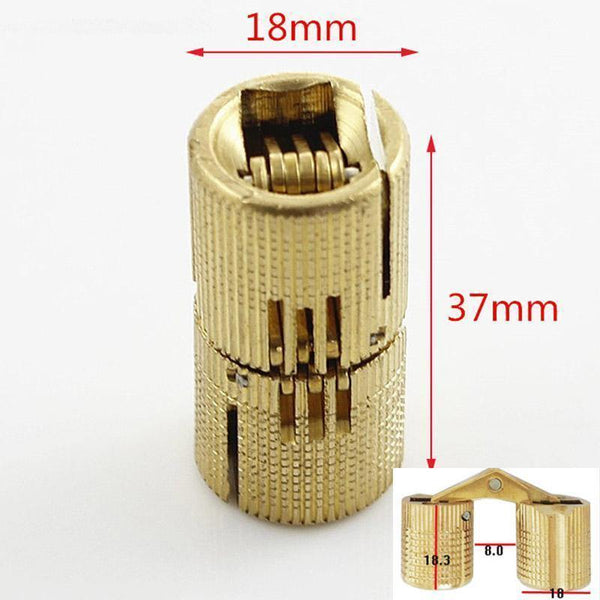 Planet Gates 1pc Small Bucket Hinge Pure Copper Bucket Dark Hinge Charniere Hidden Bucket Hinge Cabinet Door Furniture Hardware Accessories