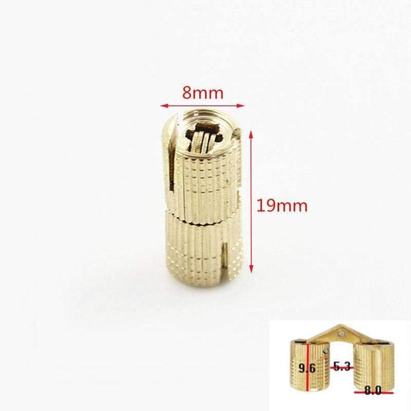 Planet Gates 1pc Small Bucket Hinge Pure Copper Bucket Dark Hinge Charniere Hidden Bucket Hinge Cabinet Door Furniture Hardware Accessories