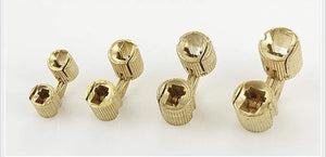 Planet Gates 1pc Small Bucket Hinge Pure Copper Bucket Dark Hinge Charniere Hidden Bucket Hinge Cabinet Door Furniture Hardware Accessories