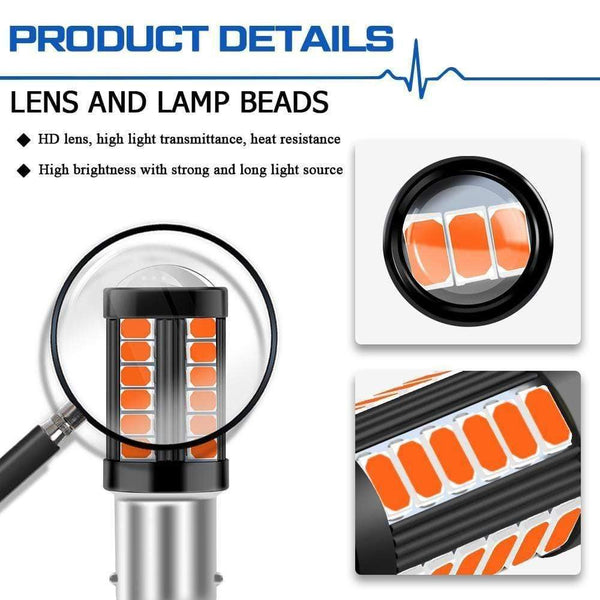 Planet Gates 1PC Super Bright 33SMD P21W PY21W 7440 7443 1157 P21/5W BAY15D BA15S BAU15S W21W W21/5W 5630LED Car brake lights fog lamp 12-24V