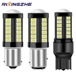 Planet Gates 1PC Super Bright 33SMD P21W PY21W 7440 7443 1157 P21/5W BAY15D BA15S BAU15S W21W W21/5W 5630LED Car brake lights fog lamp 12-24V