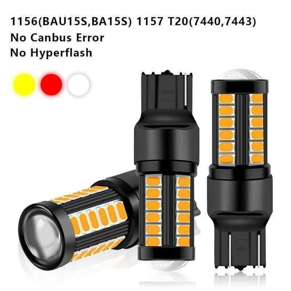Planet Gates 1PC Super Bright 33SMD P21W PY21W 7440 7443 1157 P21/5W BAY15D BA15S BAU15S W21W W21/5W 5630LED Car brake lights fog lamp 12-24V