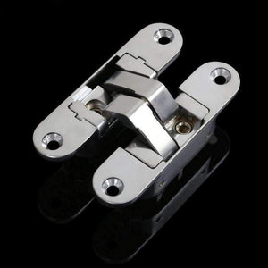 Planet Gates 1pc Thicken Zinc Alloy Door Concealed Invisible Hinges Folding Door Mount Hinge With Screw For Furniture Hardware