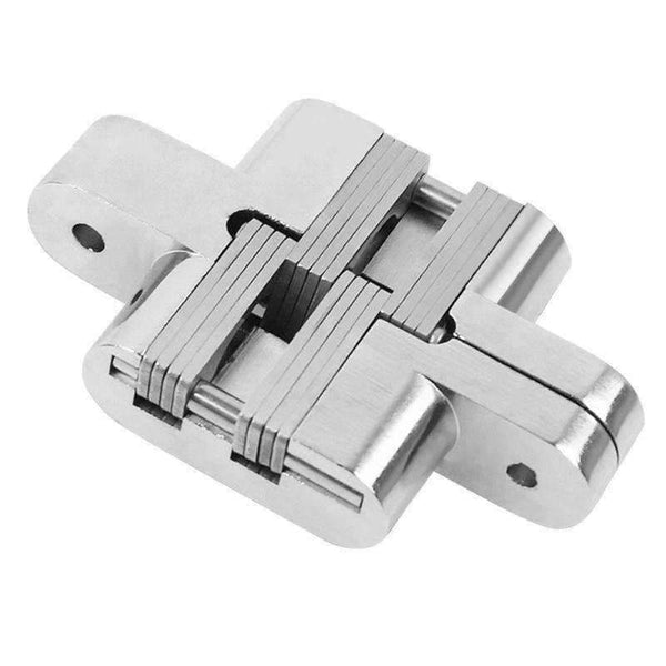 Planet Gates 1pc Thicken Zinc Alloy Door Concealed Invisible Hinges Folding Door Mount Hinge With Screw For Furniture Hardware