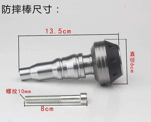 Planet Gates 1Pc Universal Falling Protectors Motorcycle Frame Slider Anti Crash Ball Engine Protection Moto Crash Pad (M10 Screw)