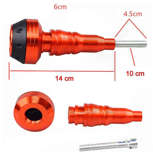 Planet Gates 1Pc Universal Falling Protectors Motorcycle Frame Slider Anti Crash Ball Engine Protection Moto Crash Pad (M10 Screw)