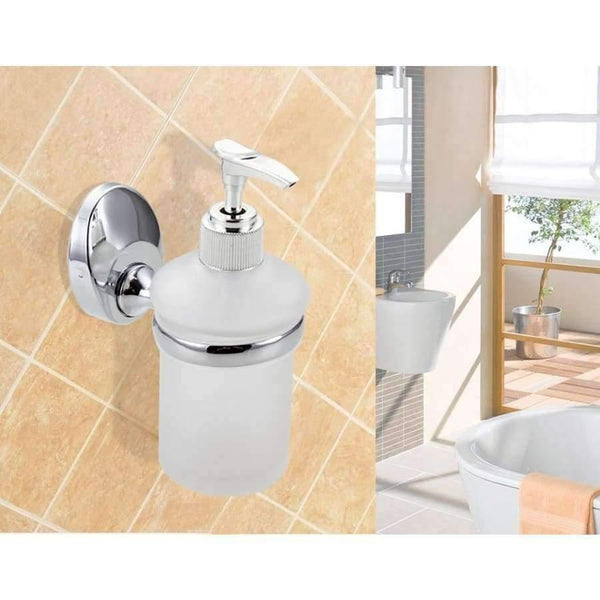 Planet Gates 1pc Wall Mounted Liquid Soap Dispenser With Glass Container/Bottle Bathroom Products Accessories Liquid F1627