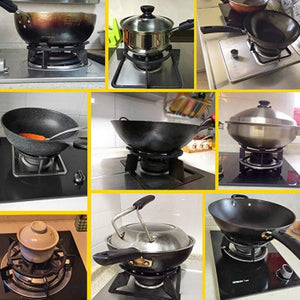 1pc Wok Ring Black Cast Replacement Accessories Pan Stand Support For Burners Gas Hobs&Cookers Useful Convenient