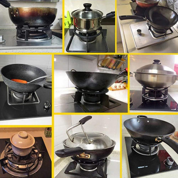 1pc Wok Ring Black Cast Replacement Accessories Pan Stand Support For Burners Gas Hobs&Cookers Useful Convenient
