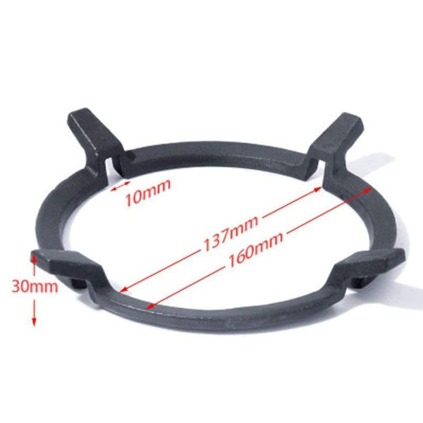 1pc Wok Ring Black Cast Replacement Accessories Pan Stand Support For Burners Gas Hobs&Cookers Useful Convenient