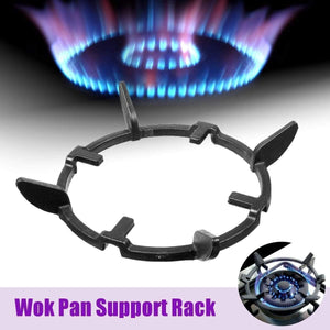 1pc Wok Stands Cast Iron Wok Pan Stand Support Rack For Burners Gas Hobs Cookers Cookers Kitchecn Supplies Tool Accessories