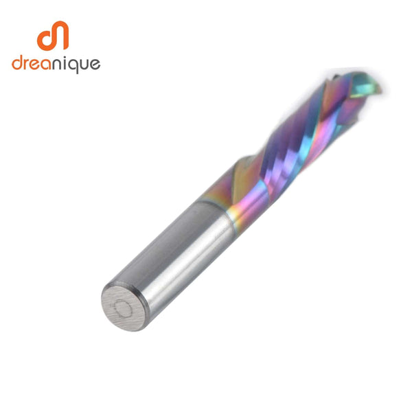 Planet Gates 1PC woodwork milling cutter UP &amp; DOWN Cut 2 Flutes Spiral Carbide Milling Tool CNC Router Compression Wood End Mill Cutter Bits