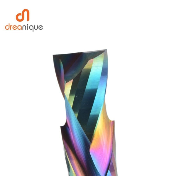 Planet Gates 1PC woodwork milling cutter UP &amp; DOWN Cut 2 Flutes Spiral Carbide Milling Tool CNC Router Compression Wood End Mill Cutter Bits