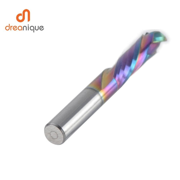 Planet Gates 1PC woodwork milling cutter UP &amp; DOWN Cut 2 Flutes Spiral Carbide Milling Tool CNC Router Compression Wood End Mill Cutter Bits