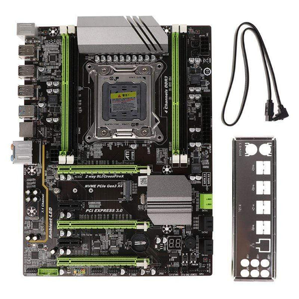 Planet Gates 1pc X79 Turbo moederbord LGA2011 ATX USB3.0 SATA3 PCI-E NVME M.2 SSD ondersteuning REG ECC geheugen en Xeon E5 processor Newest