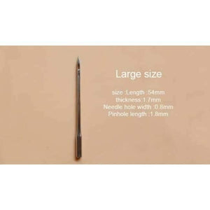 Planet Gates 1PCS 1 Carving Wax Line  Wooden Handle Sewing Awl Stitcher Leather Canvas Tent Sewing Needle Craft DIY hand-stitched Leather Tools