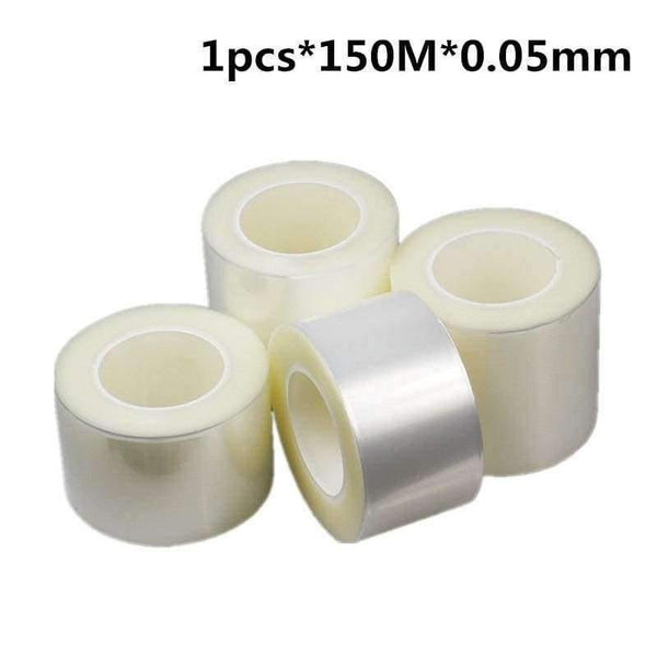 Planet Gates 1pcs 150M * 0.05mm PE transparent protective tape tape screen cell phone seamless protective film adhesive tape