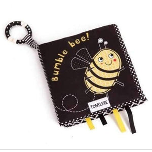 Planet Gates 1PCS 20cm bee Cartoon Soft Cloth Book Cute Fruit Style Baby Toys Infant Kids Early Education Learning Education Unfolding Activity Books