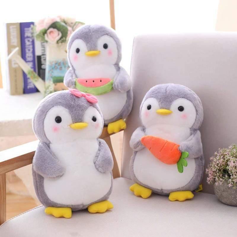 1PCS 25/45cm Creative Hugging Fruit Penguin Plush Stuffed Toys Kawaii Software Couple Penguin Plush Doll Kids Toy Home Decor