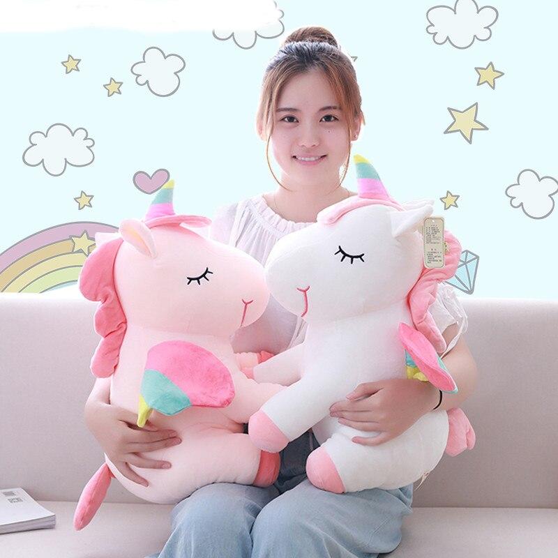 Planet Gates 1Pcs 25cm Fat Rainbow Style Unicorn Plush Toy Animal Stuffed Toys Children Toys  Soft High Quality Toy Gift