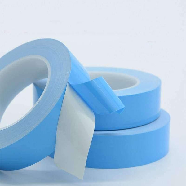 Planet Gates 1Pcs 25M*0.2mm Double-sided Thermal Adhesive Tape Thermally Conductive For LED CPU Heatsink 2-20MM