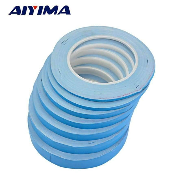 Planet Gates 1Pcs 25M*0.2mm Double-sided Thermal Adhesive Tape Thermally Conductive For LED CPU Heatsink 2-20MM