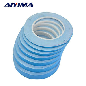 Planet Gates 1Pcs 25M*0.2mm Double-sided Thermal Adhesive Tape Thermally Conductive For LED CPU Heatsink 2-20MM