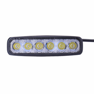 2PCS 6LEDs 12V 18W LED Working Lights Car Daytime Running Light FloodLight Fog Lamp Waterproof White Car Light - Planet Gates