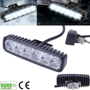 Planet Gates 1PCS 2PCS 6LEDs 12V 18W LED Working Lights Car Daytime Running Light FloodLight Fog Lamp Waterproof White Car Light