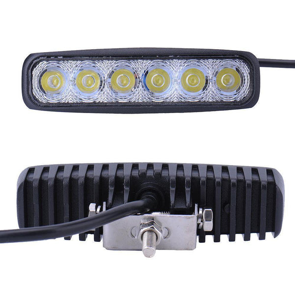 Planet Gates 1PCS 2PCS 6LEDs 12V 18W LED Working Lights Car Daytime Running Light FloodLight Fog Lamp Waterproof White Car Light