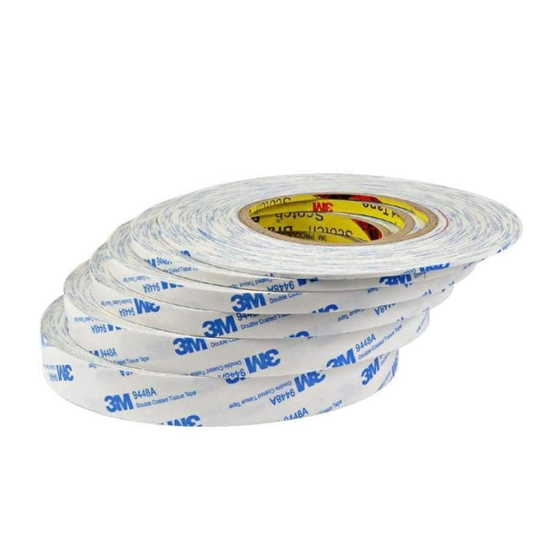 Planet Gates 1Pcs 3M 9448A 3M Double Sided Tape For Repair Cellphone Strong Acrylic Adhesive Film 50m Length 3-20mm Wide