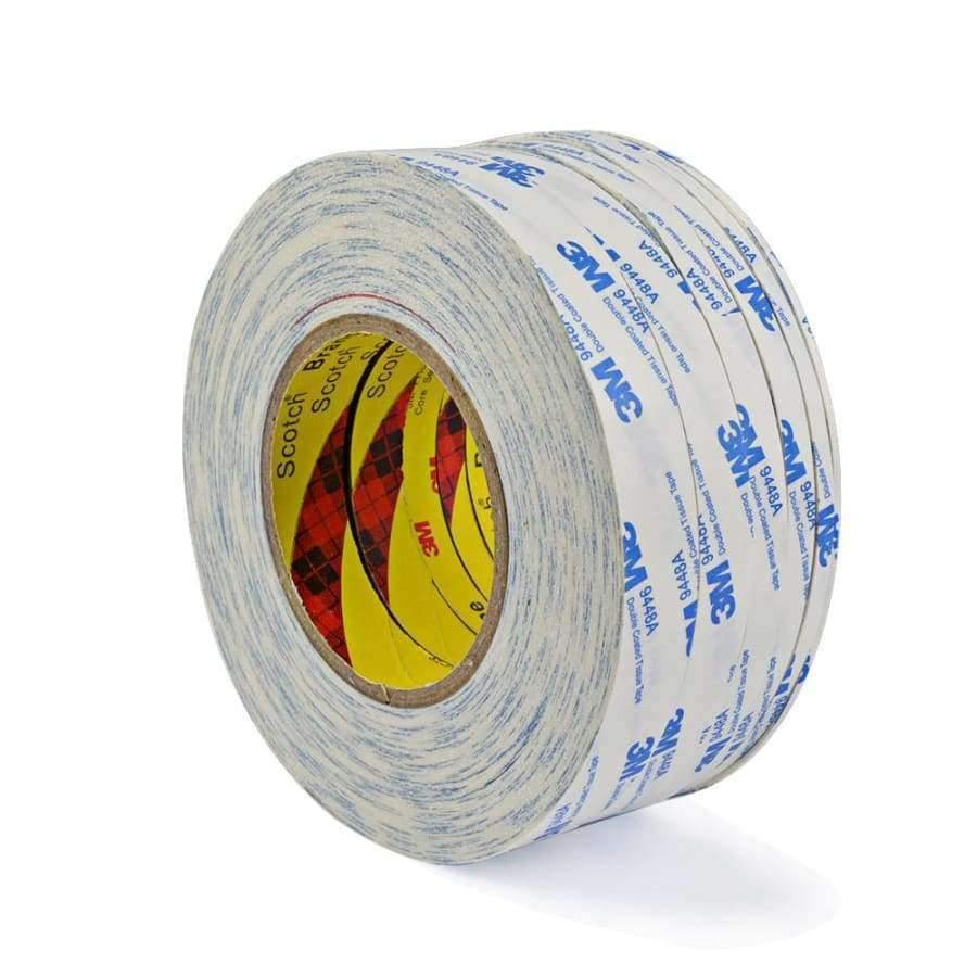 Planet Gates 1Pcs 3M 9448A 3M Double Sided Tape For Repair Cellphone Strong Acrylic Adhesive Film 50m Length 3-20mm Wide
