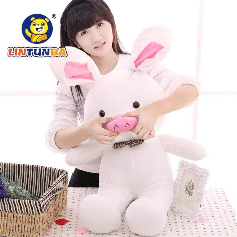1pcs 50cm < Turned Out To Be A Handsome Man > Pig Rabbit Plush Toy Cuddly Doll Animal Pillow To Give Gifts (see Below White)