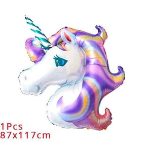 Planet Gates 1Pcs 87X117cm Unicorn Party Kits Unicornio Plate/Cup/Napkins Birthday Party Decoration Kids Tableware Sets Bunting Flags Party Supplies