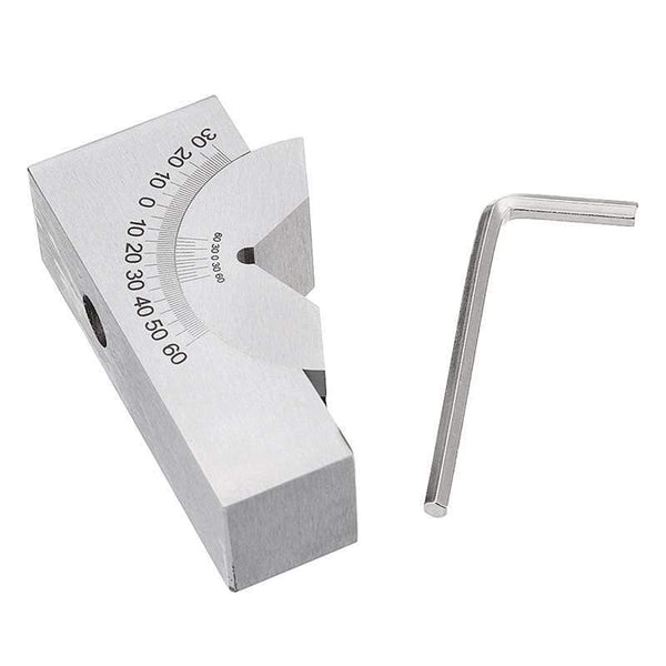 1Pcs Adjustable Angle Gauge V-block Angle Grinder KP25 0-60 Degree Precision-Angle Plate Block for Measuring Tools