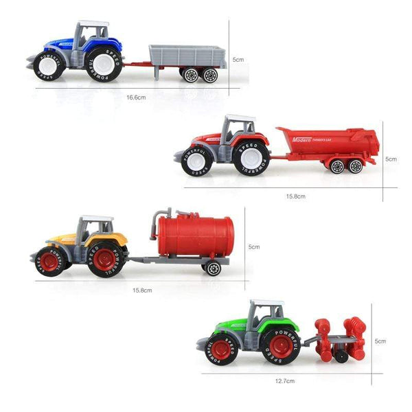 Planet Gates 1PCS Alloy Engineering Car Model Tractor Toy Vehicles Farmer Vehicle belt Boy Toy Car Model Gift For Children  kids toys boys