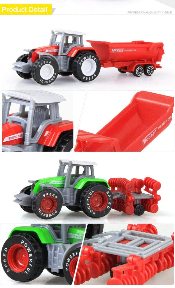 Planet Gates 1PCS Alloy Engineering Car Model Tractor Toy Vehicles Farmer Vehicle belt Boy Toy Car Model Gift For Children  kids toys boys