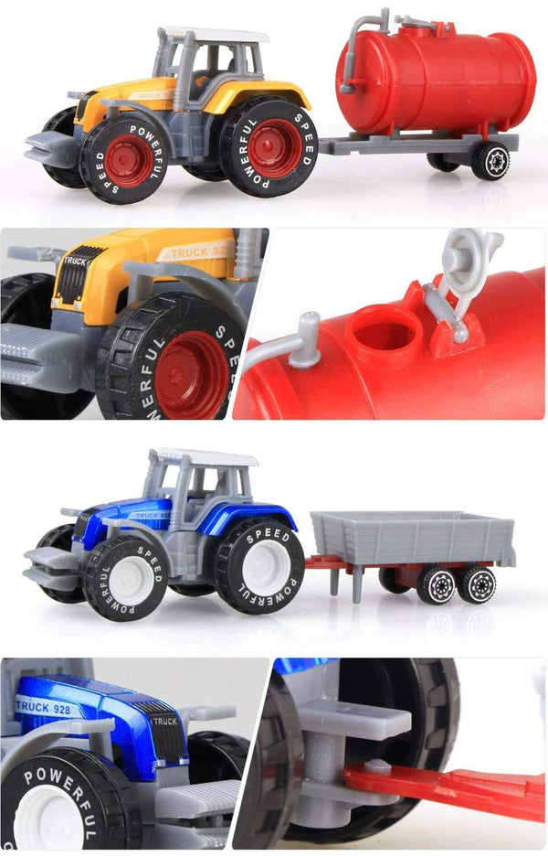 Planet Gates 1PCS Alloy Engineering Car Model Tractor Toy Vehicles Farmer Vehicle belt Boy Toy Car Model Gift For Children  kids toys boys