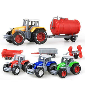 Planet Gates 1PCS Alloy Engineering Car Model Tractor Toy Vehicles Farmer Vehicle belt Boy Toy Car Model Gift For Children  kids toys boys