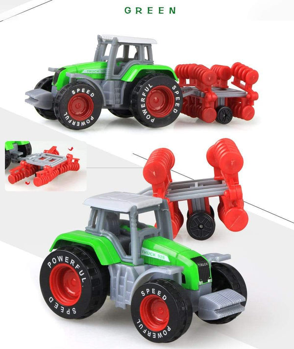 Planet Gates 1PCS Alloy Engineering Car Model Tractor Toy Vehicles Farmer Vehicle belt Boy Toy Car Model Gift For Children  kids toys boys