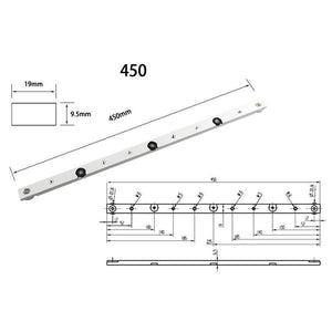 1pcs Aluminium alloy T-tracks Slot Miter Track And Miter Bar Slider Table Saw Miter Gauge Rod for DIY Woodworking Tools
