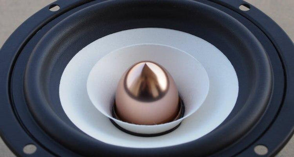 1PCS Audio Labs 4inch Full Frequency Speaker Driver Unit Magnetism Shielded White Paper Cone Aluminum Bullet 4/8ohm Option 25W