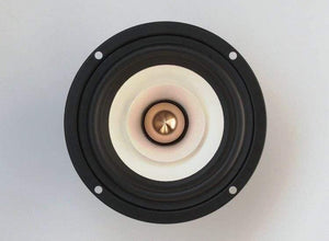 1PCS Audio Labs 4inch Full Frequency Speaker Driver Unit Magnetism Shielded White Paper Cone Aluminum Bullet 4/8ohm Option 25W