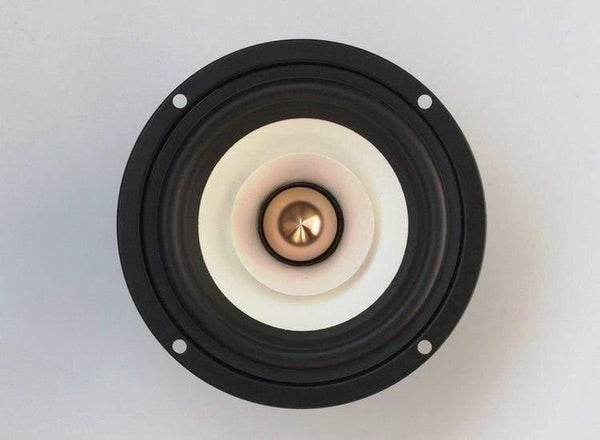 1PCS Audio Labs 4inch Full Frequency Speaker Driver Unit Magnetism Shielded White Paper Cone Aluminum Bullet 4/8ohm Option 25W