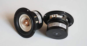 1PCS Audio Labs 4inch Full Frequency Speaker Driver Unit Magnetism Shielded White Paper Cone Aluminum Bullet 4/8ohm Option 25W