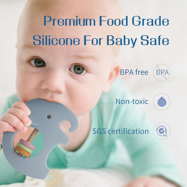 Planet Gates 1PCS Baby Silicone Rattle Koala Toys Baby Teether Play Gym Montessori Food Grade Stroller Bed Bell Pacifier Educational Baby Ite