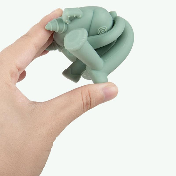 Planet Gates 1Pcs Baby Teething Toys Cute Cartoon Teeth Biting Toy Food Grade Silicone Infant Supplies Teether Holders Baby Pacifier Teethers