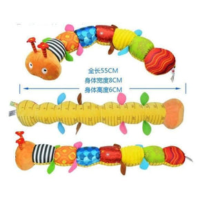 Planet Gates 1pcs Baby Toy Musical Caterpillar Rattle with Ring Bell Cute Cartoon Animal Plush Doll Early Educational